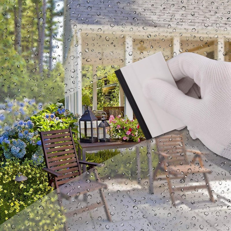 Ehdis Small Rubber Squeegee 3" Block Squeegee for Car Window Windshield,Film,Stickers,Decals and Vinyl Applicator,Kitchens, Glass, Shower,Counter Cleaning Tool, Pack of 2-White - Image 4